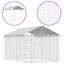 vidaXL Perrera de exterior con techo acero galvanizado plata 3x9x2,5 m, , large indicador imagen numero 8